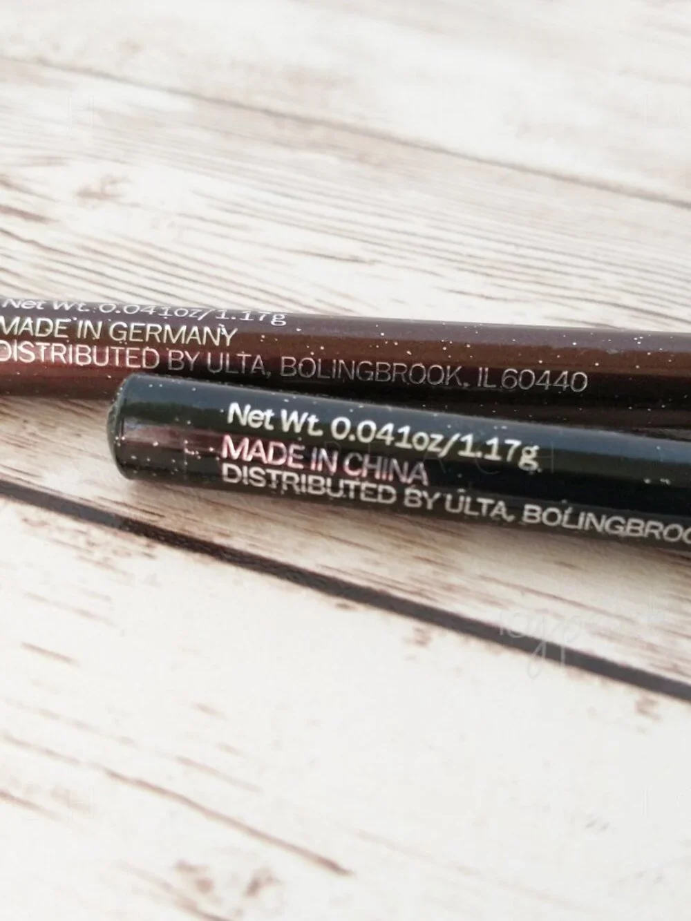 Ulta Glitter Eye Liner Black Topaz Set of 2 Eye Pencils Holiday Party Makeup